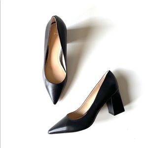 Marc Fisher Ltd Zala Black Leather Heels NEW